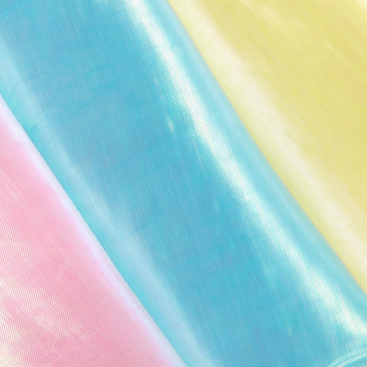 Aqua Woven Translucent/Iridescent Organza Fabric