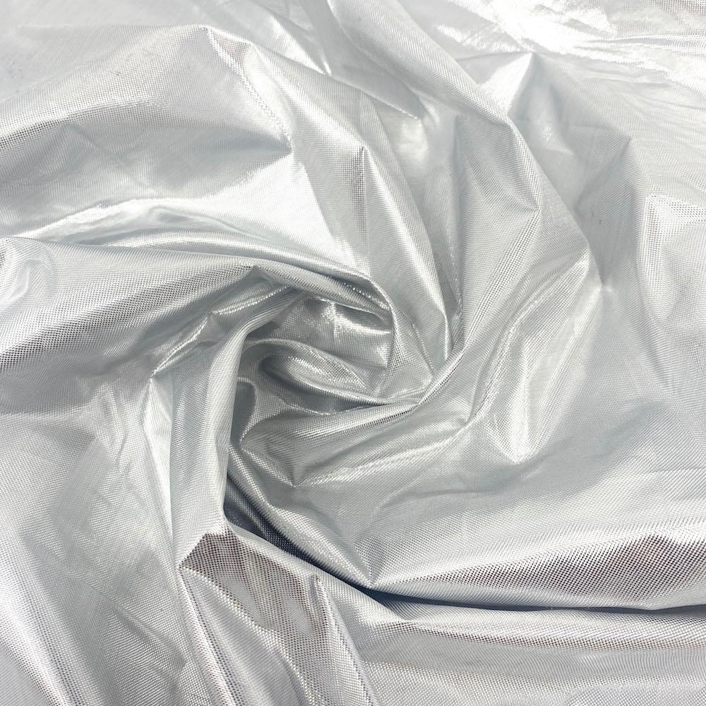 Metallic Foil Lame Fabric SV576644 Silver 1