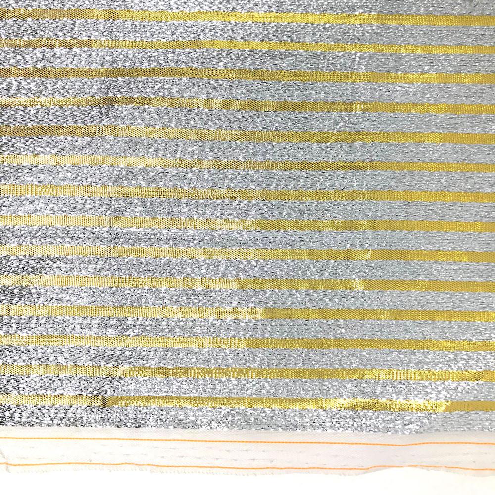 Holographic Crinkle Foil Brocade Fabric – 3D Metallic Texture with Multicolor Reflective Shine