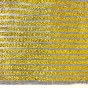 Metallic Foil Striped Brocade (45 Inch)