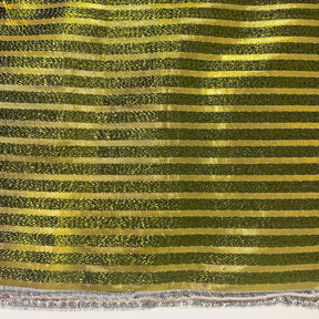 Metallic Foil Striped Brocade (45 Inch)