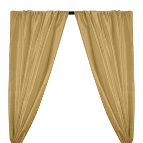 Silk Dupioni (54") Rod Pocket Curtains -  Metallic Gold