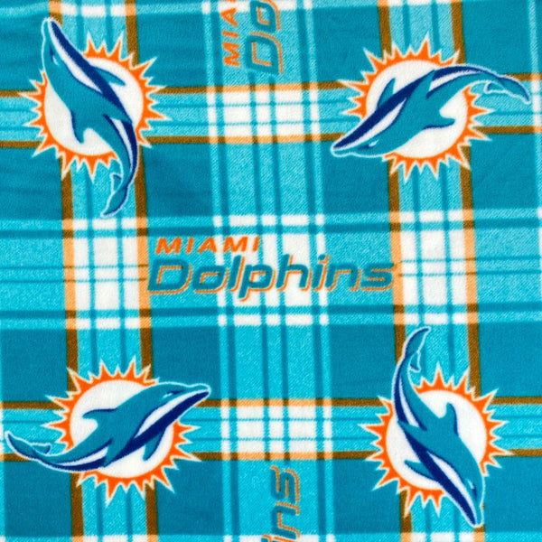 Miami Dolphins NFL Fleece Fabric