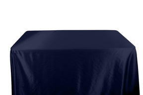 Charmeuse Satin Banquet Rectangular Table Covers - 8 Feet