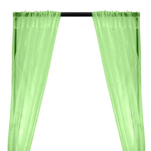 Crystal Organza Rod Pocket Curtains - Mint