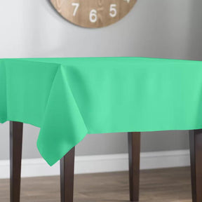 Poplin 60 Rectangular Table Covers Mint Image 2