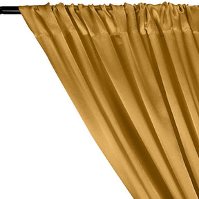 Charmeuse Satin Rod Pocket Curtains - Mist Gold