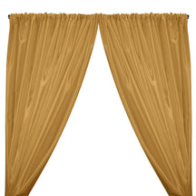 Charmeuse Satin Rod Pocket Curtains - Mist Gold