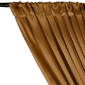 Crepe Back Satin Rod Pocket Curtains - Mist Gold