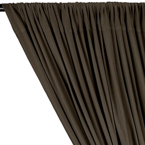 DTY Double-Sided Brushed Rod Pocket Curtains - Mocha