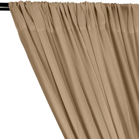 Rayon Challis Rod Pocket Curtains - Mocha