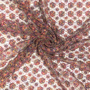 Multi-Color Metallic Yarn Chemical Lace
