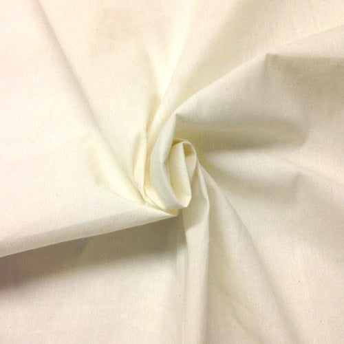 Natural Muslin Unbleached Fabric Curtains with Pockets for Pipe Drape