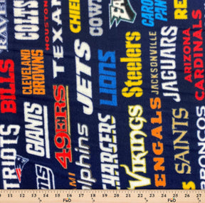All Teams NFL Fleece Fabric