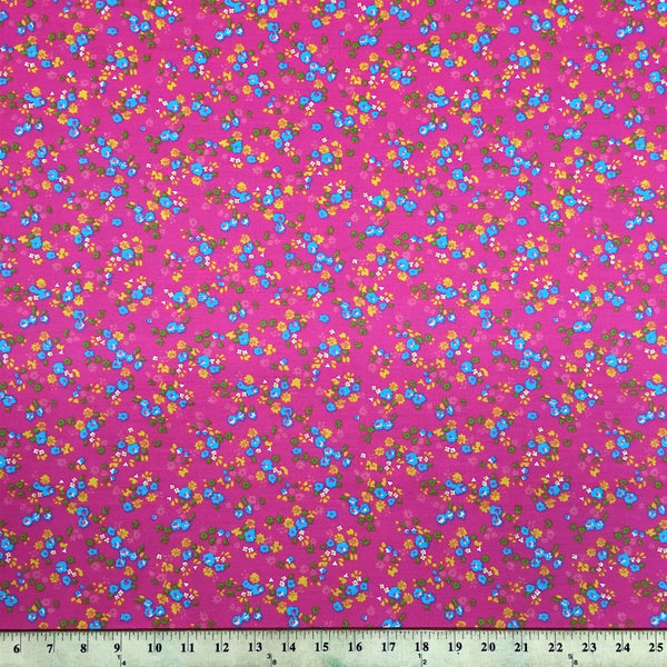 Nancy Pink Print Broadcloth Fabric