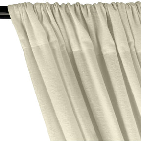 Cotton Flannel Rod Pocket Curtains - Natural
