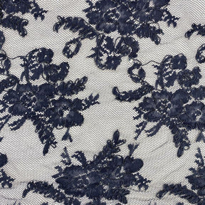 Navy Queen Corded Lace
