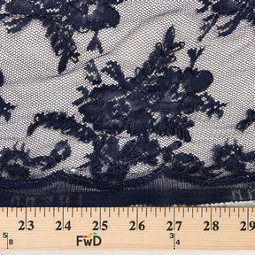Navy Queen Corded Lace