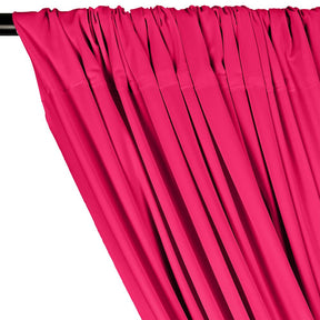 Matte Milliskin Rod Pocket Curtains - Neon Fuchsia