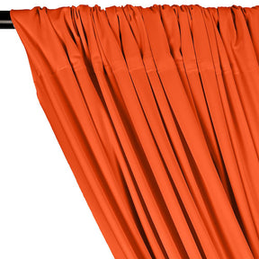 Matte Milliskin Rod Pocket Curtains - Neon Orange