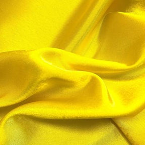 Crepe Back Satin Rod Pocket Curtains - Neon Yellow