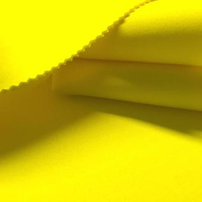 Neoprene Scuba Rod Pocket Curtains - Neon Yellow