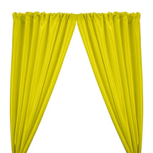 Stretch Taffeta Rod Pocket Curtains - Neon Yellow