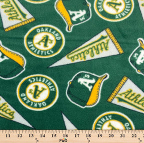 Oakland A's Athletics MLB Fleece Fabric
