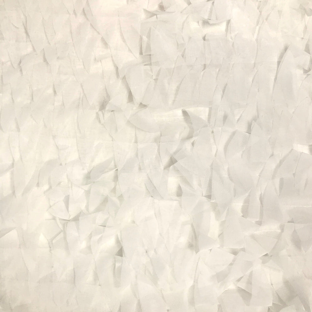 Triangle Leaf Ruffle Chiffon Fabric 60