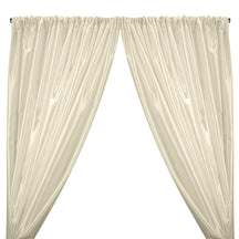 Charmeuse Satin Rod Pocket Curtains - Off White
