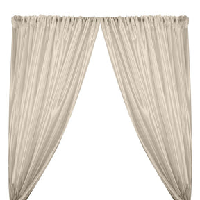 Extra Wide Nylon Taffeta Rod Pocket Curtains - Off White