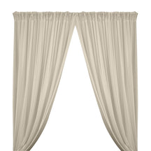 Shiny Milliskin Rod Pocket Curtains - Off White