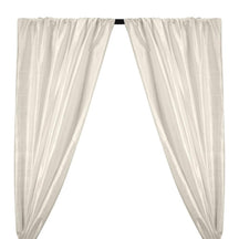 Silk Dupioni (54 Inch) Rod Pocket Curtains -  Off White