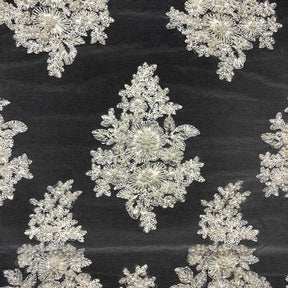 Spruce Bridal Lace Beaded Fabric