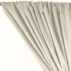 Polyester Twill Rod Pocket Curtains - Off White