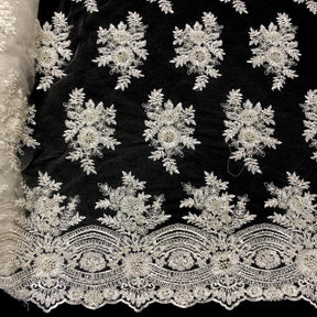 Viburnum Bridal Lace Beaded Fabric