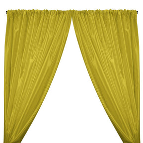 Charmeuse Satin Rod Pocket Curtains - Olive