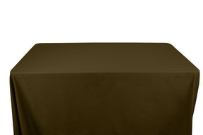 Cotton Polyester Broadcloth Banquet Rectangular Table Covers - 8 Feet