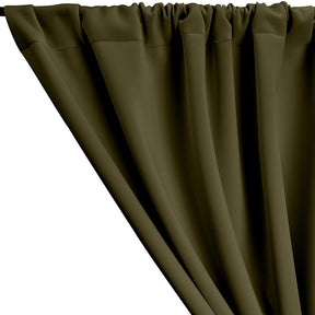 Neoprene Scuba Rod Pocket Curtains - Olive