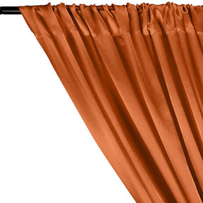 Charmeuse Satin Rod Pocket Curtains - Orange