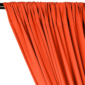 ITY Knit Stretch Jersey Rod Pocket Curtains - Orange