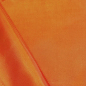 Poly China Silk Lining Rod Pocket Curtains - Orange