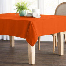 Poplin 60 Rectangular Table Covers Orange Image 1