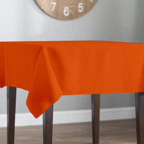 Poplin 60 Rectangular Table Covers Orange Image 2