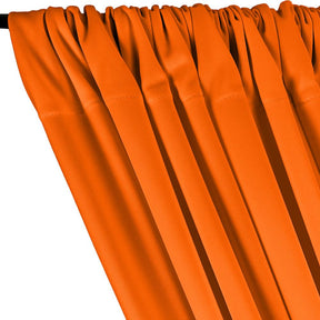 Scuba Double Knit Rod Pocket Curtains - Orange