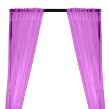 Crystal Organza Rod Pocket Curtains - Orchid
