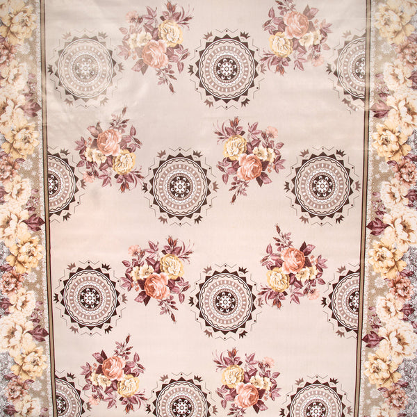 Ornamental Floral Oilcloth