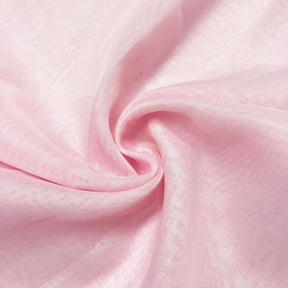 Sheer Voile Rod Pocket Curtains - Pale Pink