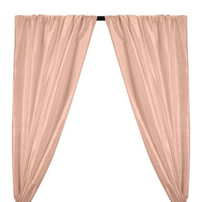 Silk Dupioni (54 Inch) Rod Pocket Curtains -  Pale Pink