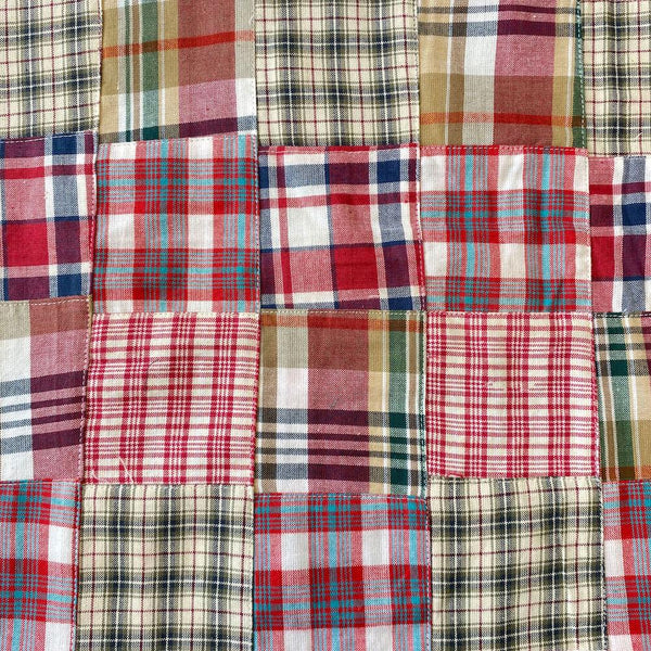 Patchwork Nantucket Madras Plaid Fabric - Gabriel